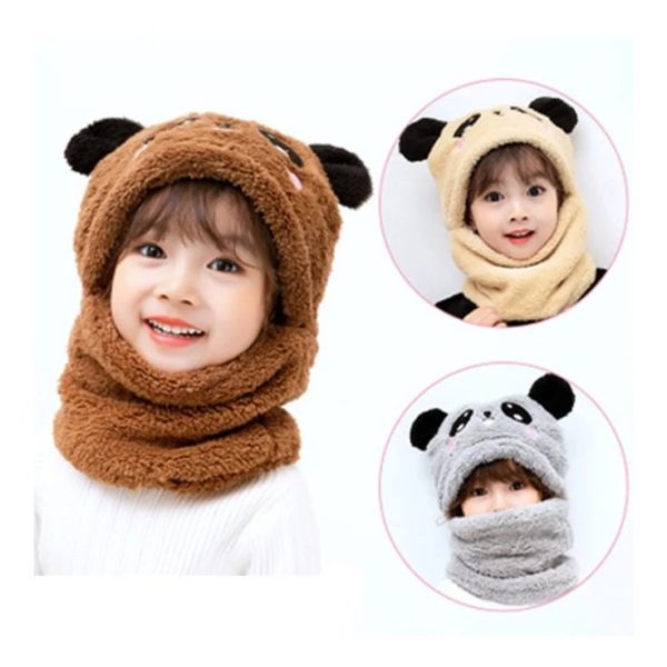 Kids Winter Panda Wool Cap