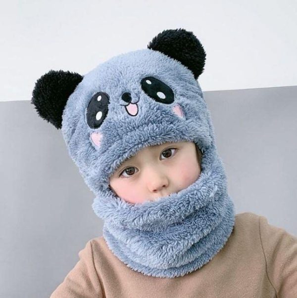 Kids Winter Panda Wool Cap