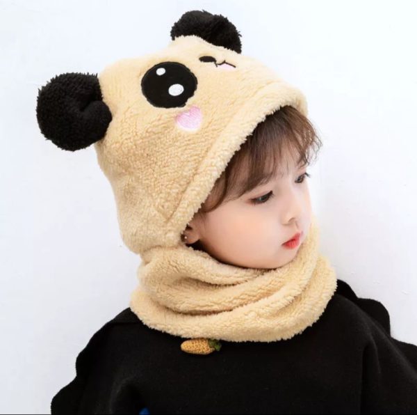 Kids Winter Panda Wool Cap