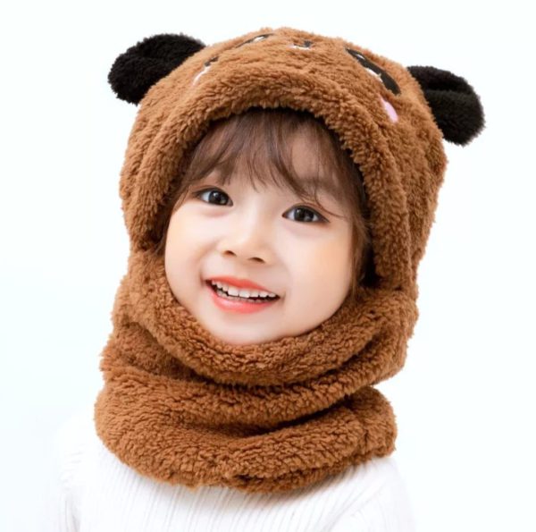 Kids Winter Panda Wool Cap